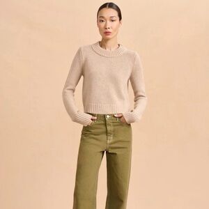 La Ligne Solid Mini Maren Sweater Camel Size S